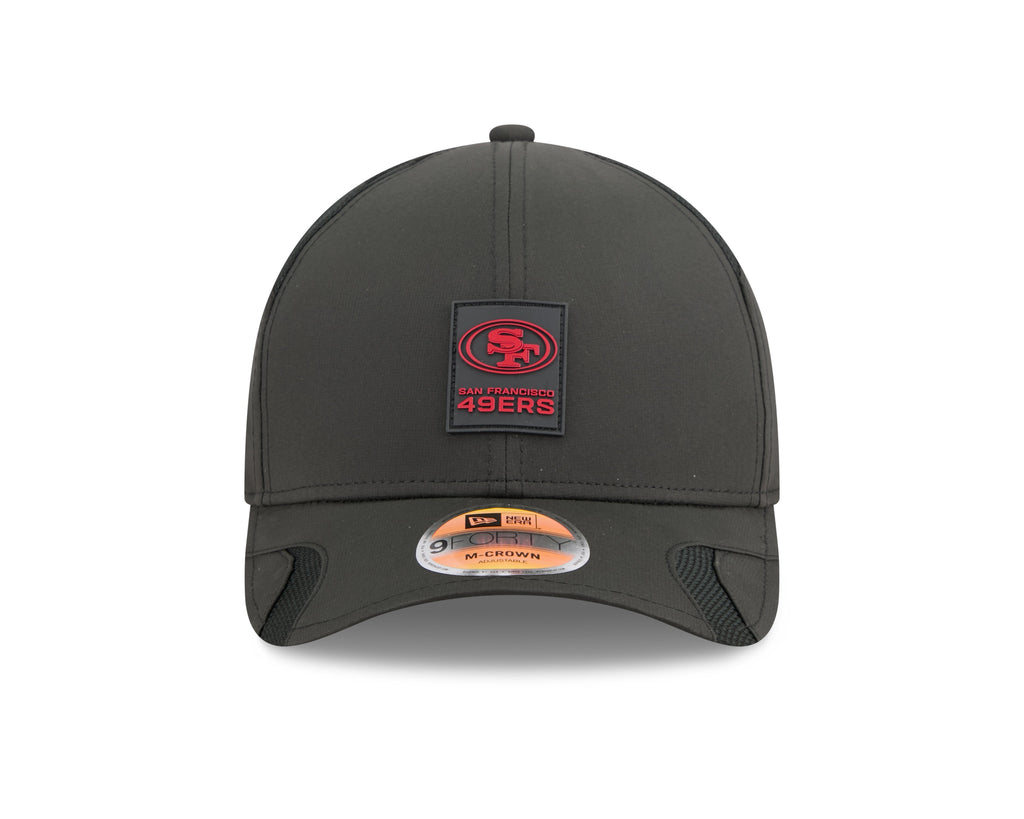 San Francisco 49ers NFL New Era Men's Black 9Forty 2025 Sideline M-Crown Snapback