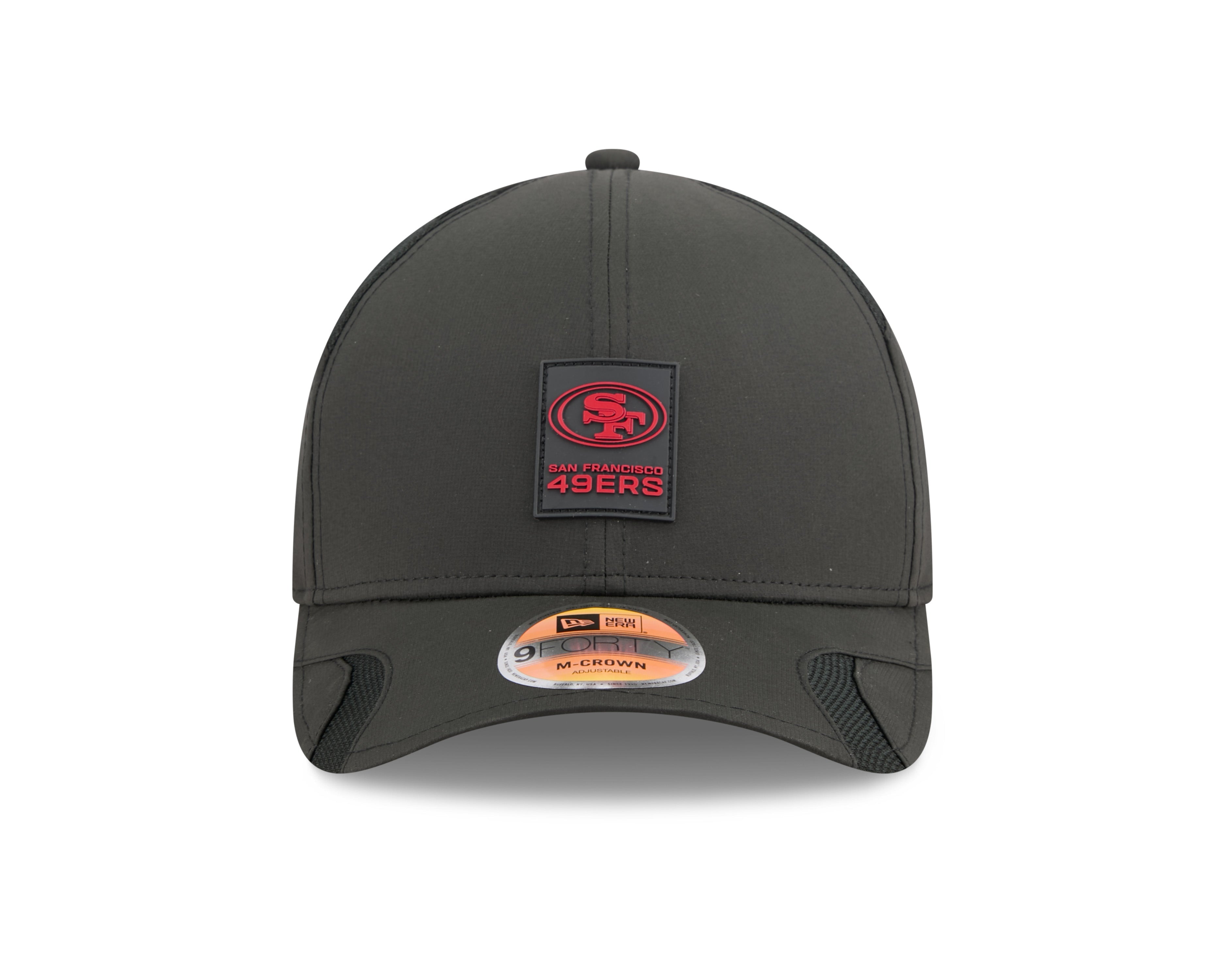 San Francisco 49ers NFL New Era Men's Black 9Forty 2025 Sideline M-Crown Snapback