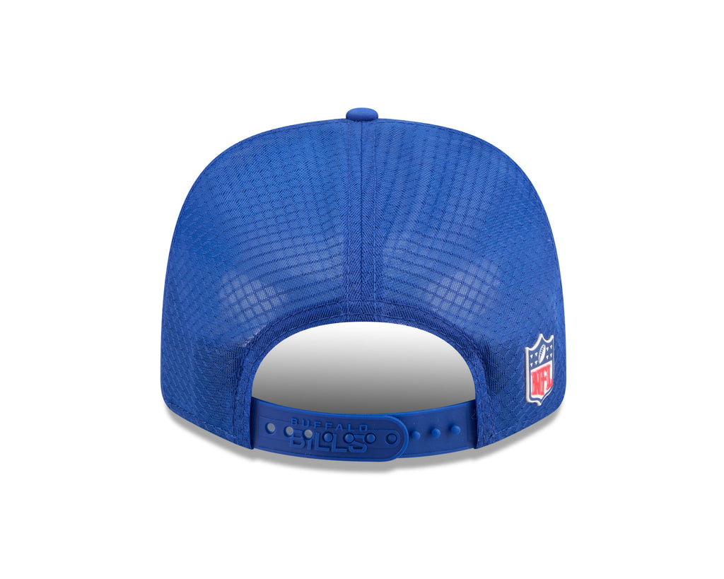 Buffalo Bills NFL New Era Men's Royal Blue 9Seventy 2025 Sideline Hot Weather Trucker Snapback