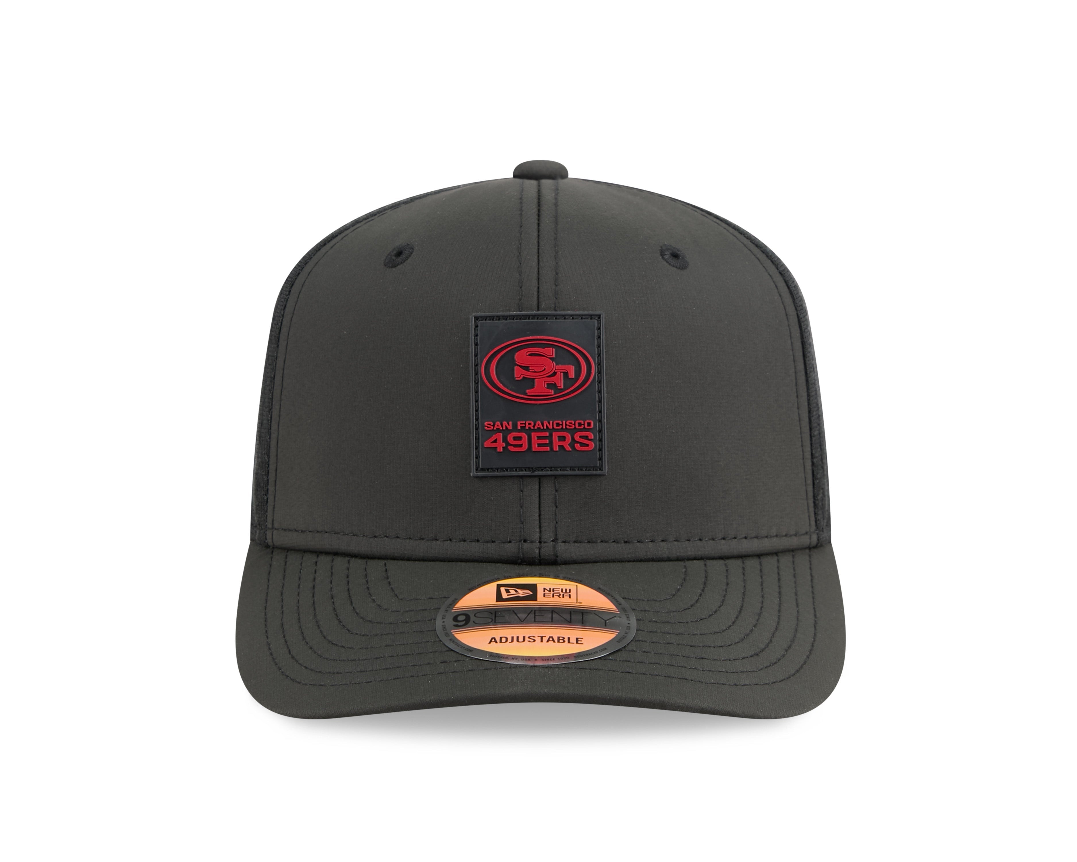 San Francisco 49ers NFL New Era Men's Black Charcoal 9Seventy 2025 Sideline Hot Weather Trucker Snapback