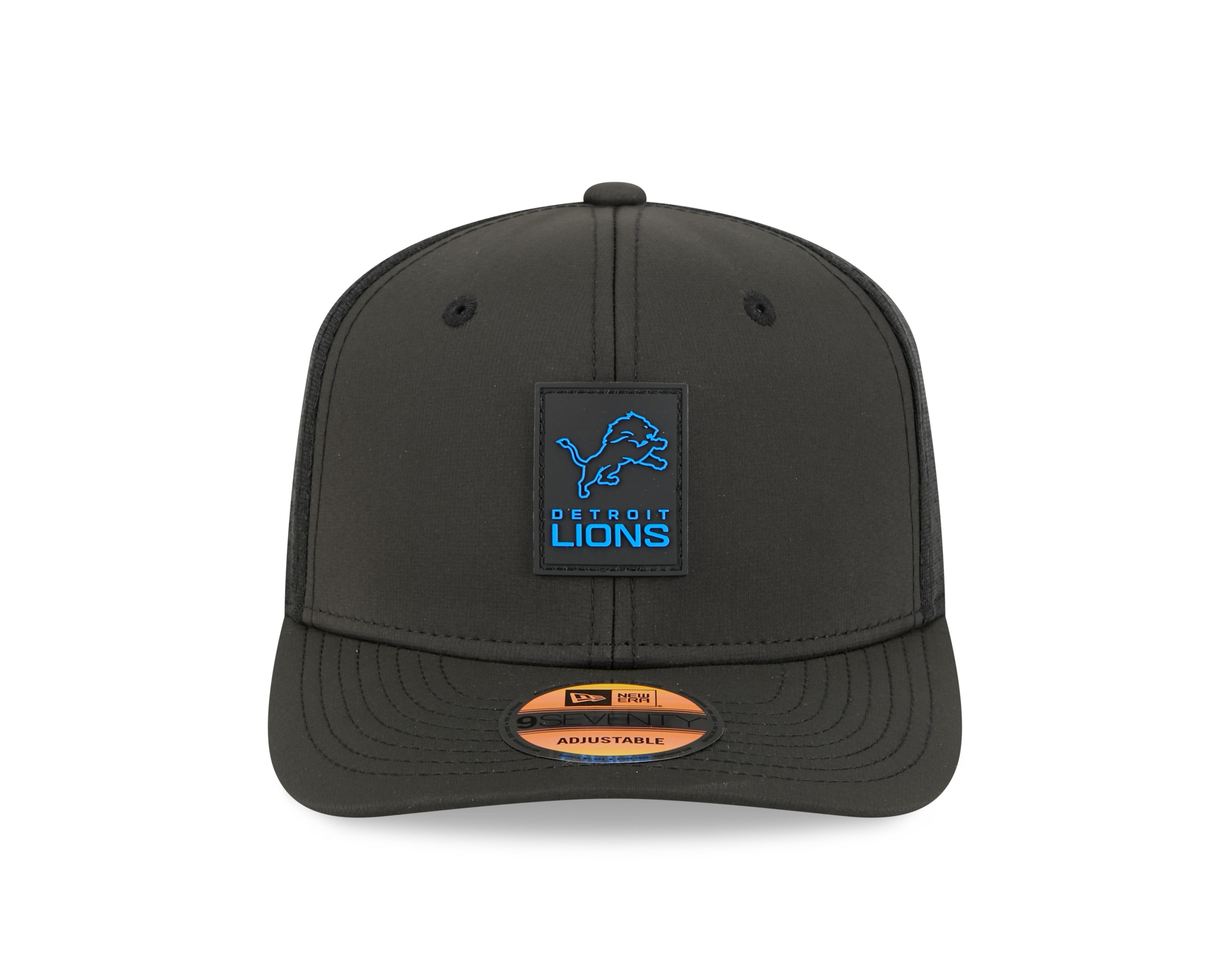 Detroit Lions NFL New Era Men's Black 9Seventy 2025 Sideline Hot Weather Trucker Snapback