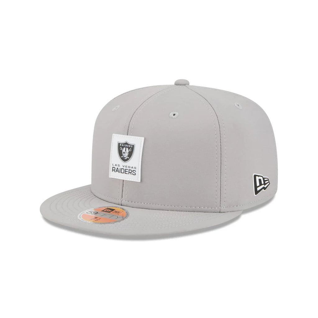 New Era Las Vegas Raiders Hot Weather ON-FIELD Sideline 59FIFTY Fitted Hat-Gray