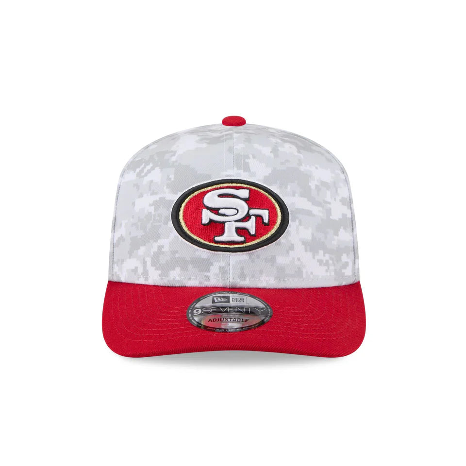 New Era San Francisco 49ers Salute to Service 9SEVENTY Snapback Hat 2025
