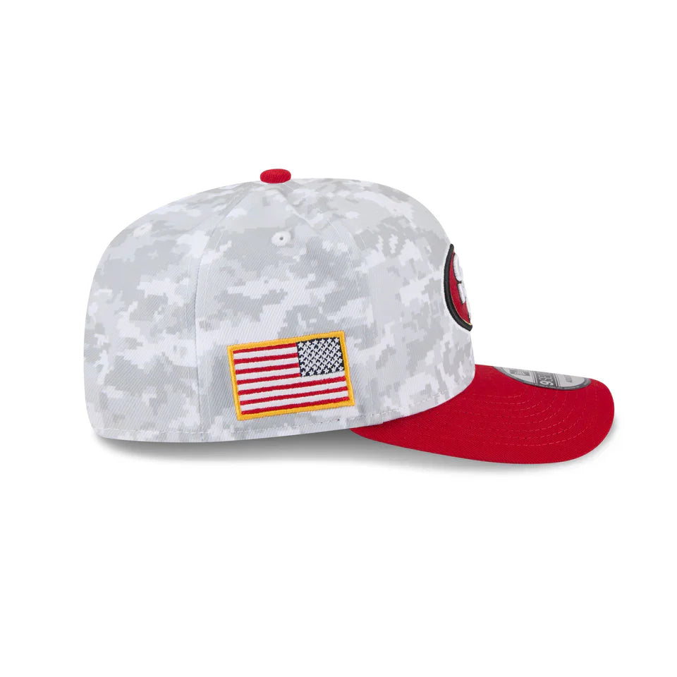 New Era San Francisco 49ers Salute to Service 9SEVENTY Snapback Hat 2025