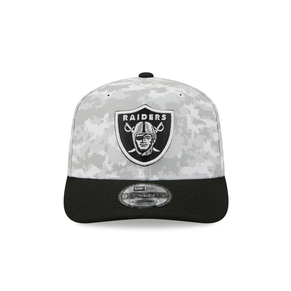 New Era Las Vegas Raiders Salute to Service 9SEVENTY Stretch-Snap Hat 2025