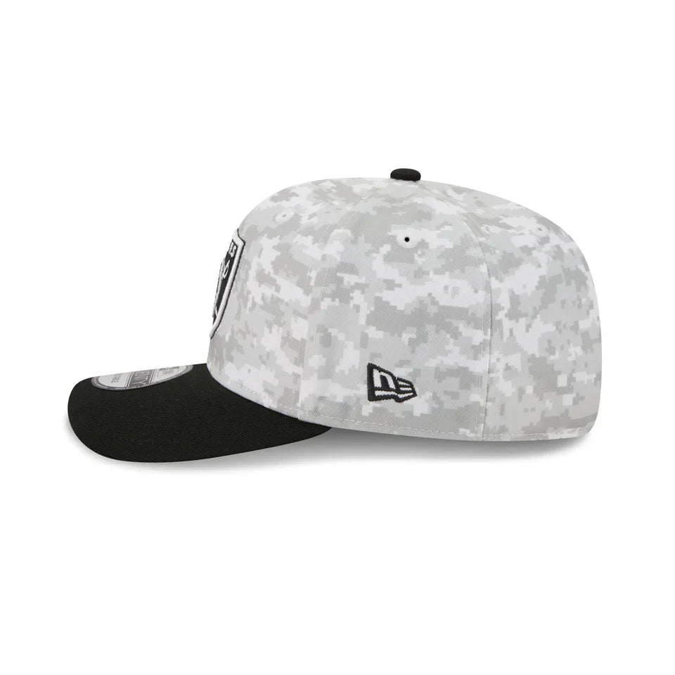 New Era Las Vegas Raiders Salute to Service 9SEVENTY Stretch-Snap Hat 2025