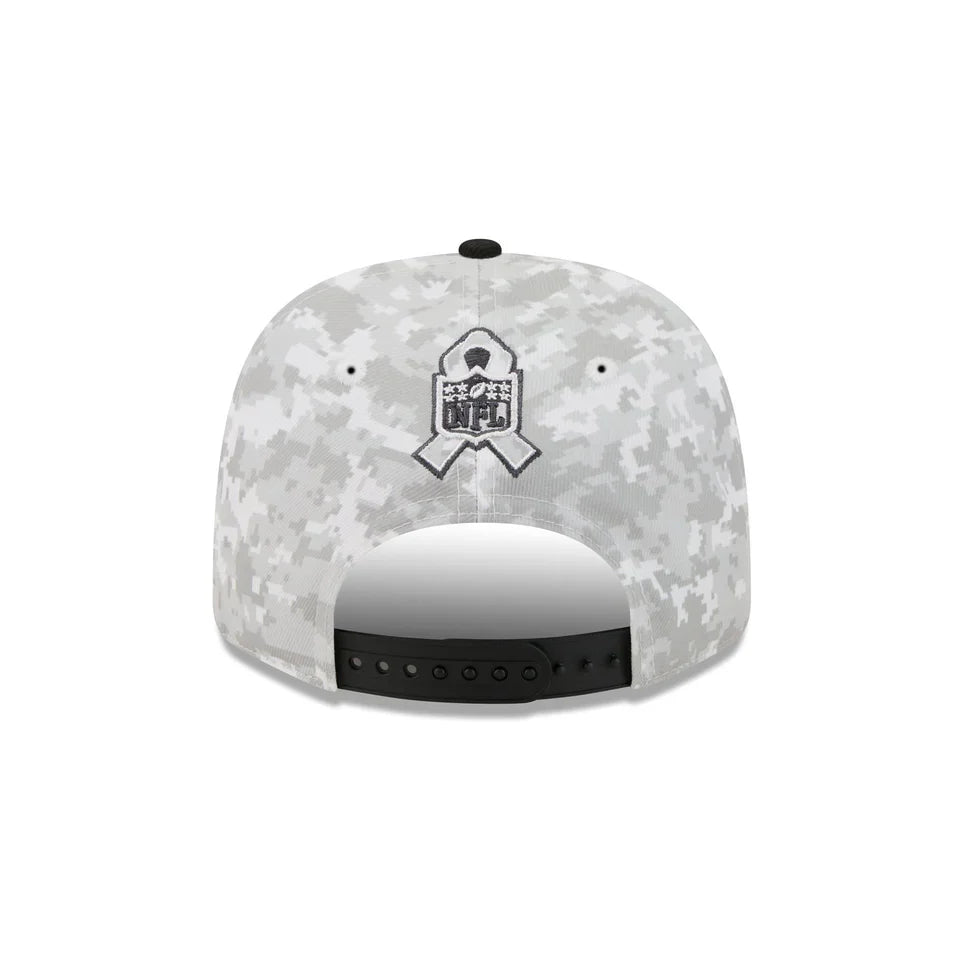 New Era Las Vegas Raiders Salute to Service 9SEVENTY Stretch-Snap Hat 2025