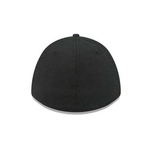 New Era New York Yankees 39THIRTY M-Crown A-Frame Stretch Fit Hat-Black/Black