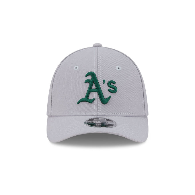 New Era Athletics 39THIRTY M-Crown Stretch Fit Hat-Gray