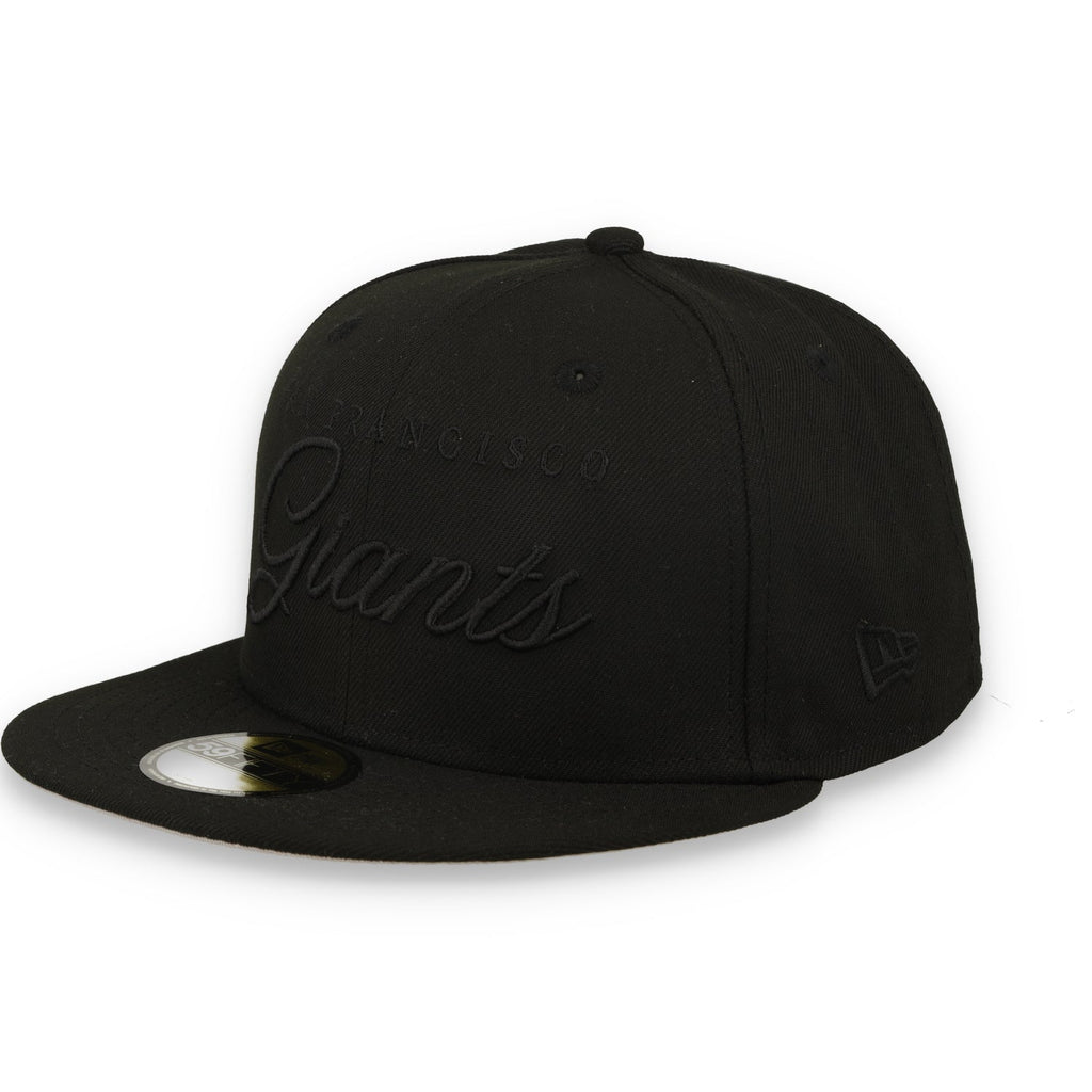 New Era San Francisco Giants Black Scripted 59FIFTY Fitted Hat