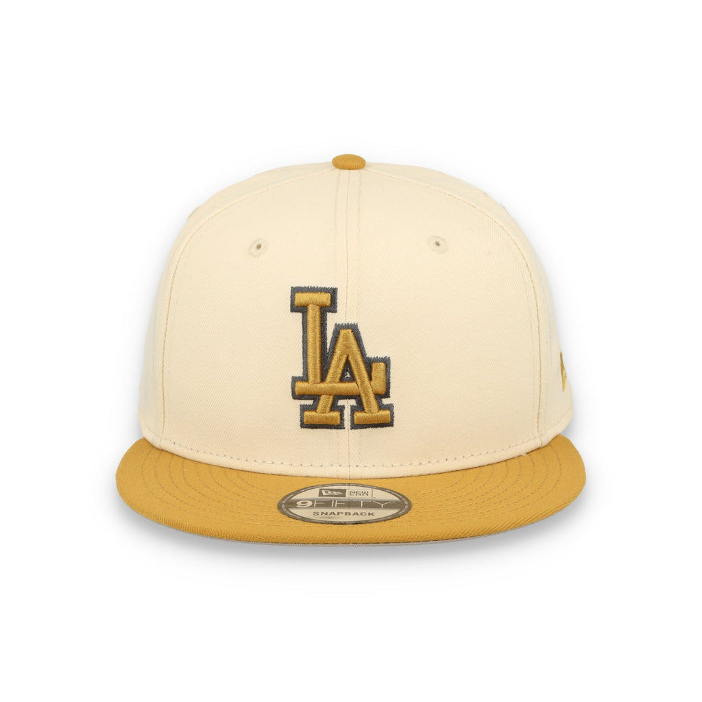 New Era Los Angeles Dodgers 2-Tone 9FIFTY Snapback Hat-Beige/Bronze