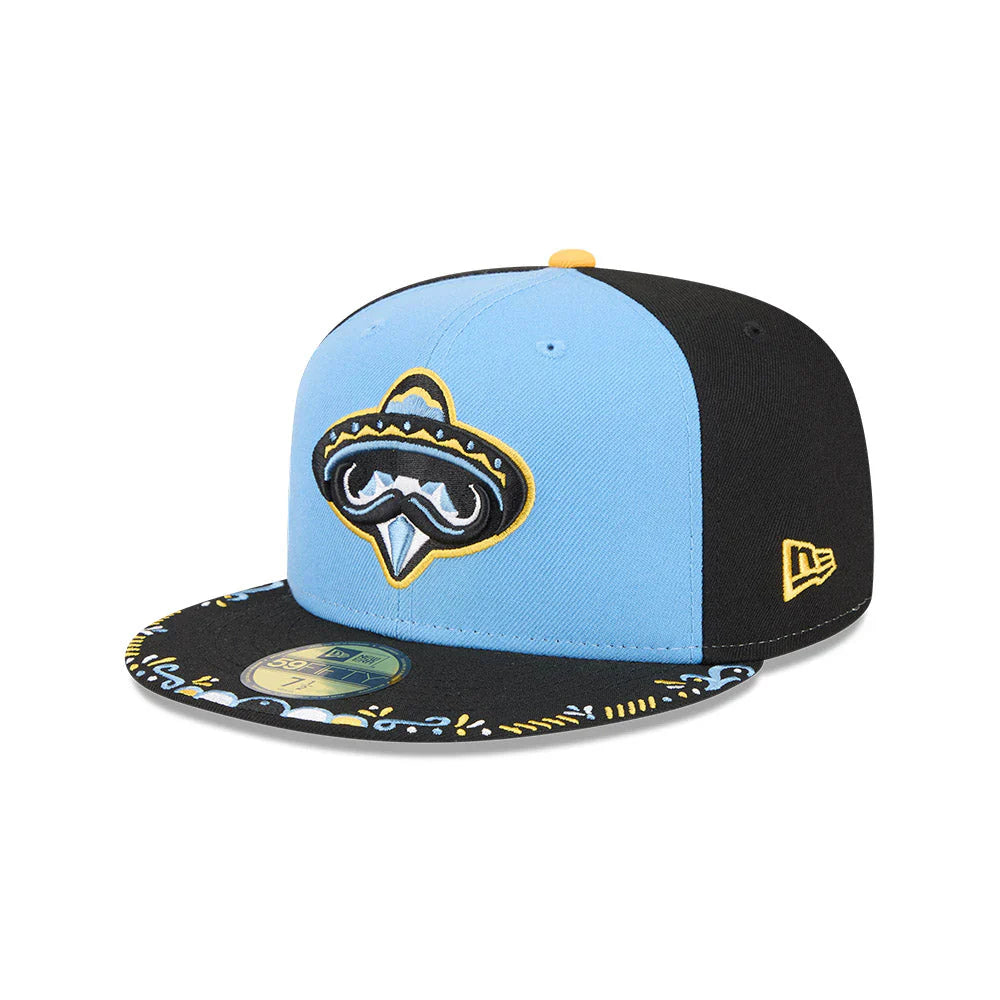 Arkansas Travelers MiLB New Era Men's Royal/Navy 59Fifty Copa De La Diversion Fitted Hat