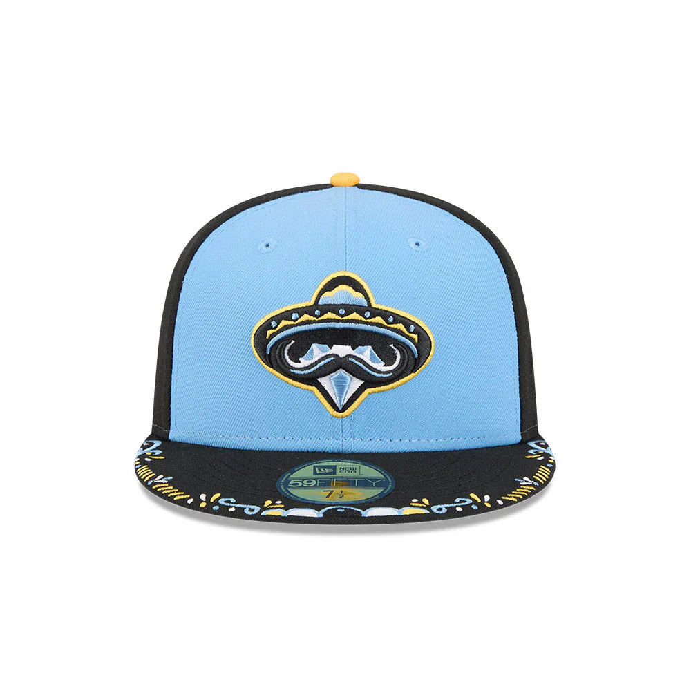 Arkansas Travelers MiLB New Era Men's Royal/Navy 59Fifty Copa De La Diversion Fitted Hat