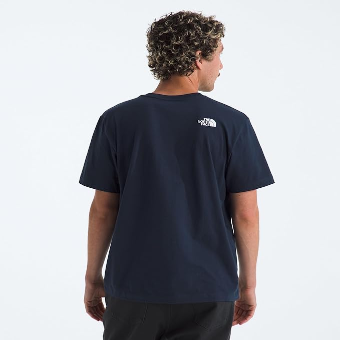 The North Face - Short Sleeve Evolution Half Dome Tee - Men's - Summit Navy/TNF White