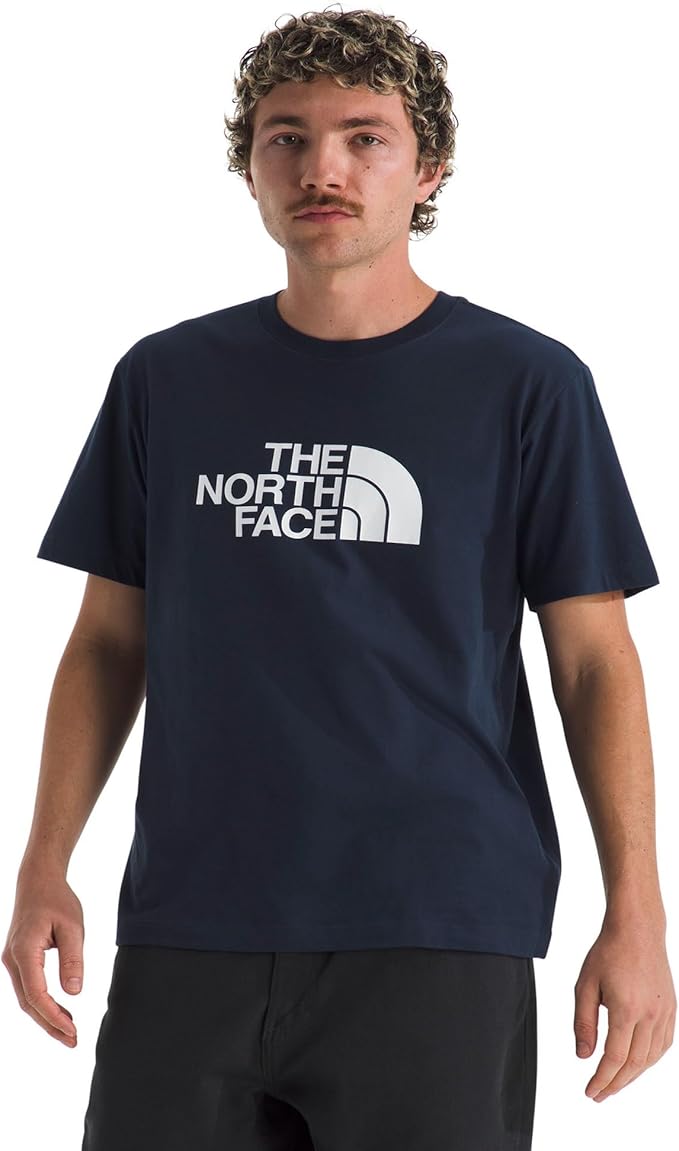 The North Face - Short Sleeve Evolution Half Dome Tee - Men's - Summit Navy/TNF White
