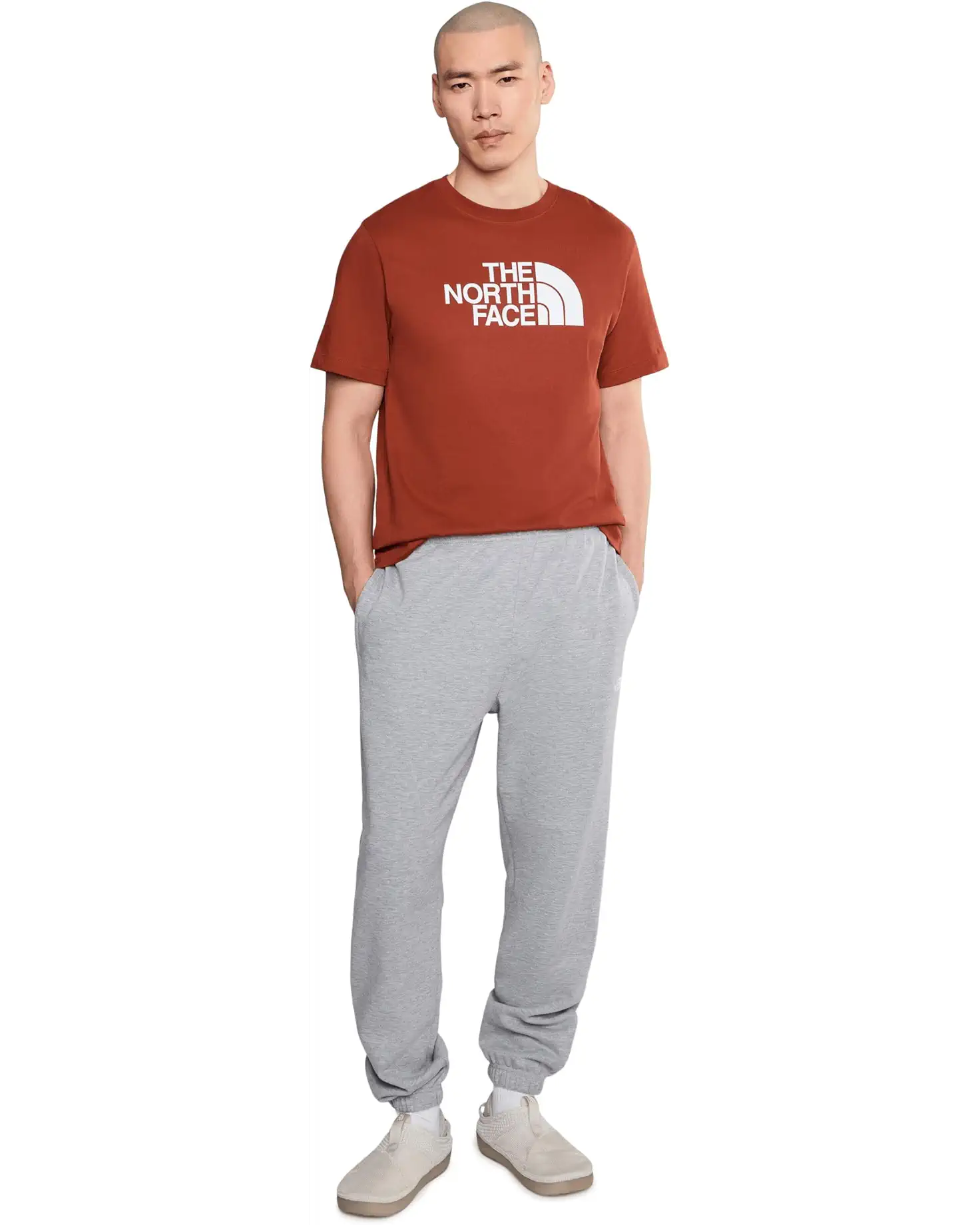 The North Face - Short Sleeve Evolution Half Dome Tee - Men's - Iron Clay