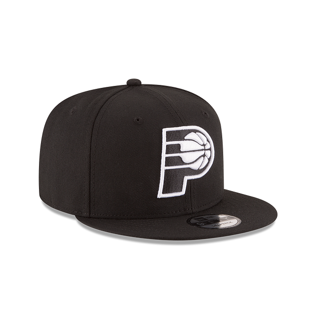 Indiana Pacers NBA New Era Men's Black/White 9Fifty Basic Snapback