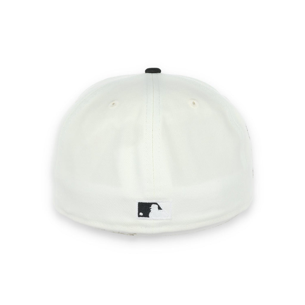 New Era San Francisco Giants 50th Anniversary Side Patch 59IFTY Fitted hat- Chrome/Black