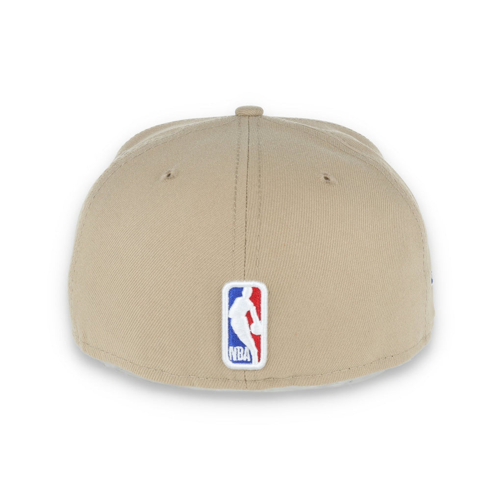 New Era Golden State Warriors 6X Champions Side Patch 59FIFTY Fitted Hat-Khaki