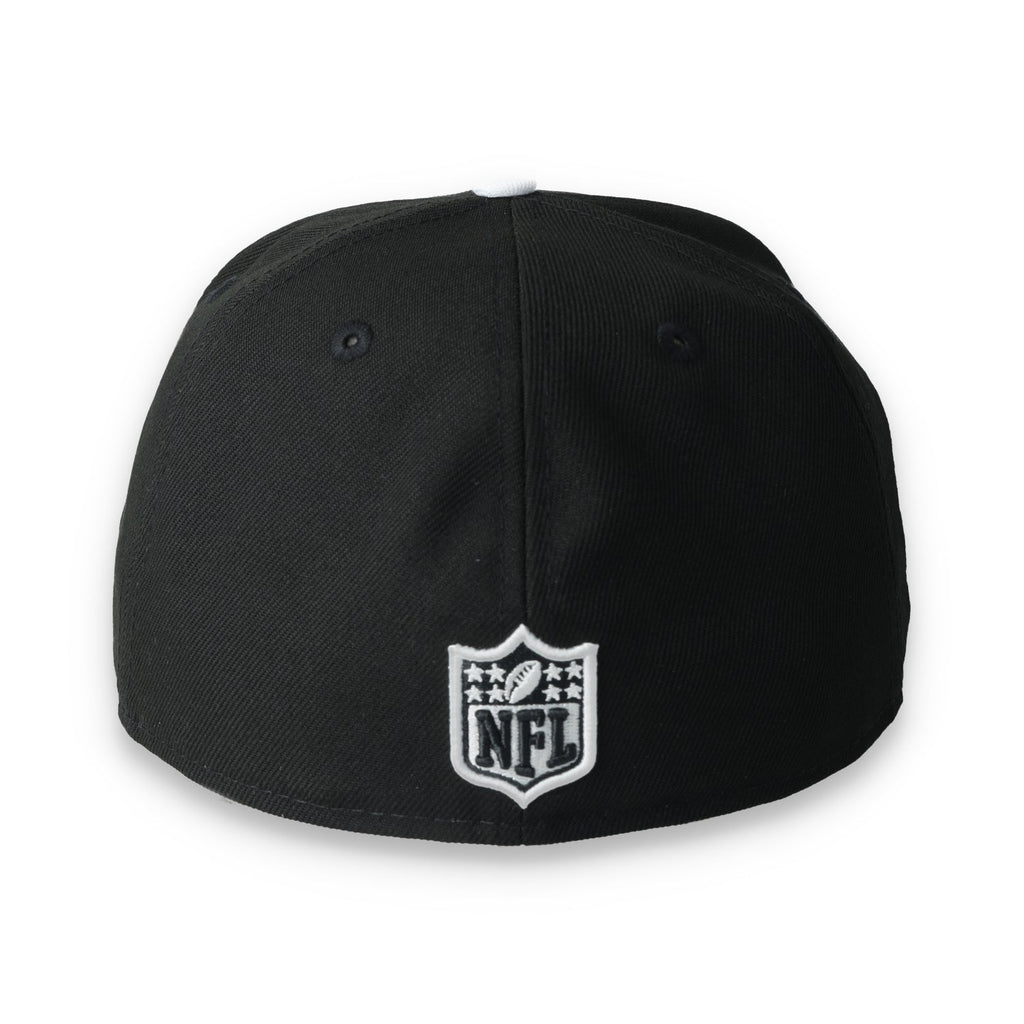 New Era Las Vegas Raiders 60th Anniversary Side Patch Gothic 59FIFTY Fitted Hat