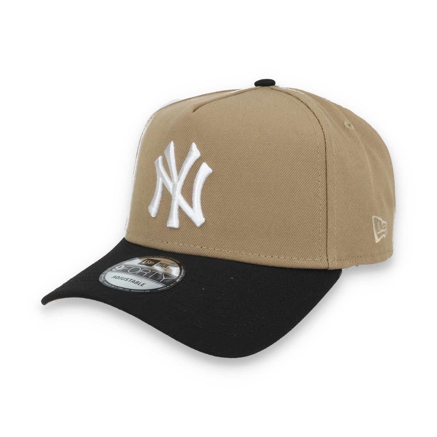 New Era New York Yankees 1996 World Series Side Patch A Frame 9FORTY Adjustable Hat-Khaki