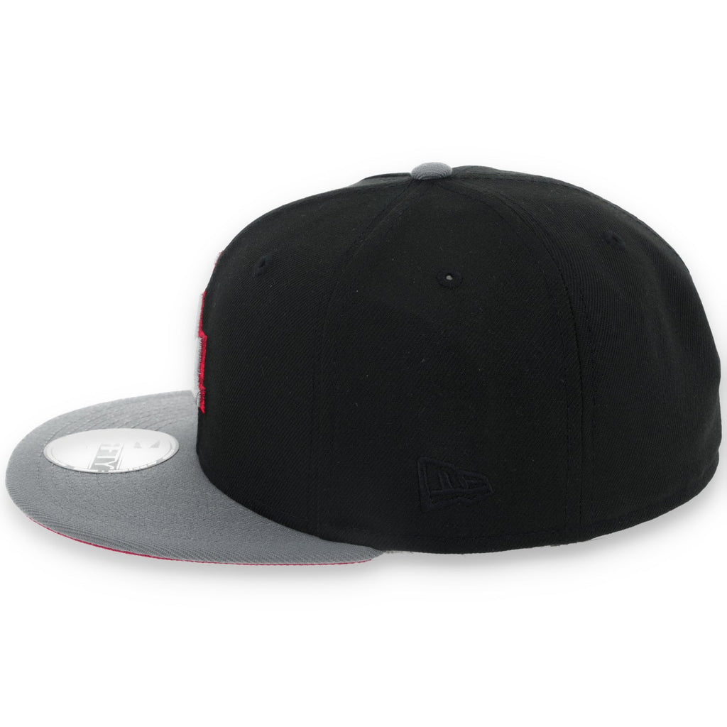 New Era Los Angeles Dodgers 2020 World Series Side Patch Metallic 59FIFTY Fitted Hat- Black/Grey/Red