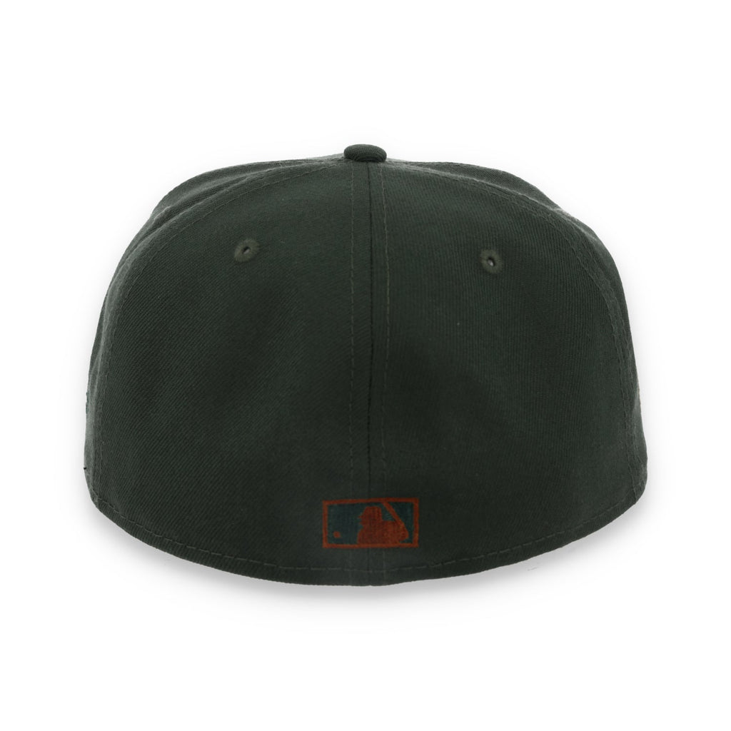 New Era Oakland Athletics 50th Anniversary Patch 59FIFTY Fitted Hat-Dark Seaweed/Peanut