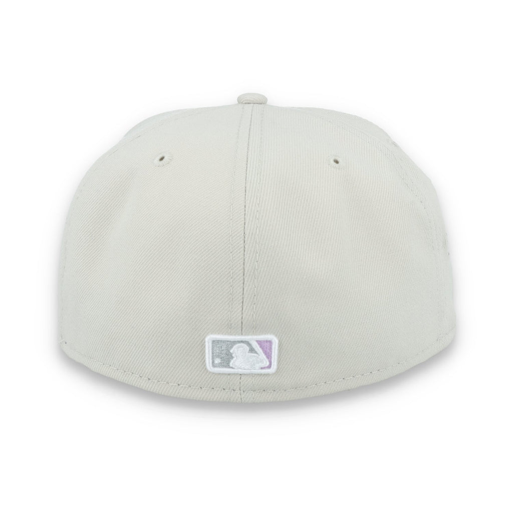 New Era Chicago White Sox Floral Side Patch 59FIFTY Fitted Hat-Stone/Lavender