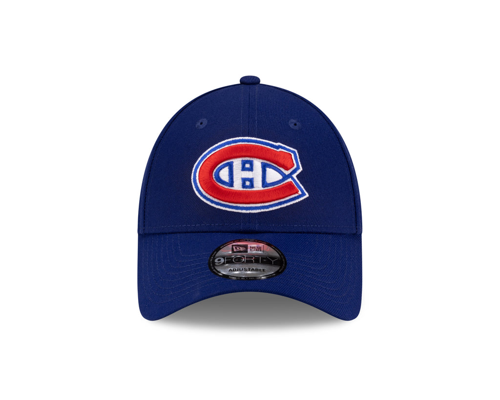 Montreal Canadiens NHL New Era Men's Dark Royal 9Forty The League Adjustable Hat
