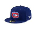 Montreal Canadiens NHL New Era Men's Royal Blue 59Fifty Fitted Hat