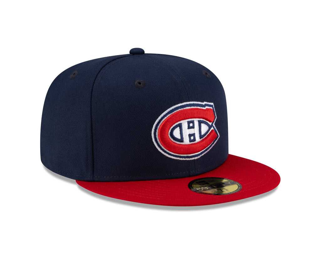 Montreal Canadiens NHL New Era Men's Navy/Red Two Tone 9Fifty Basic Snapback