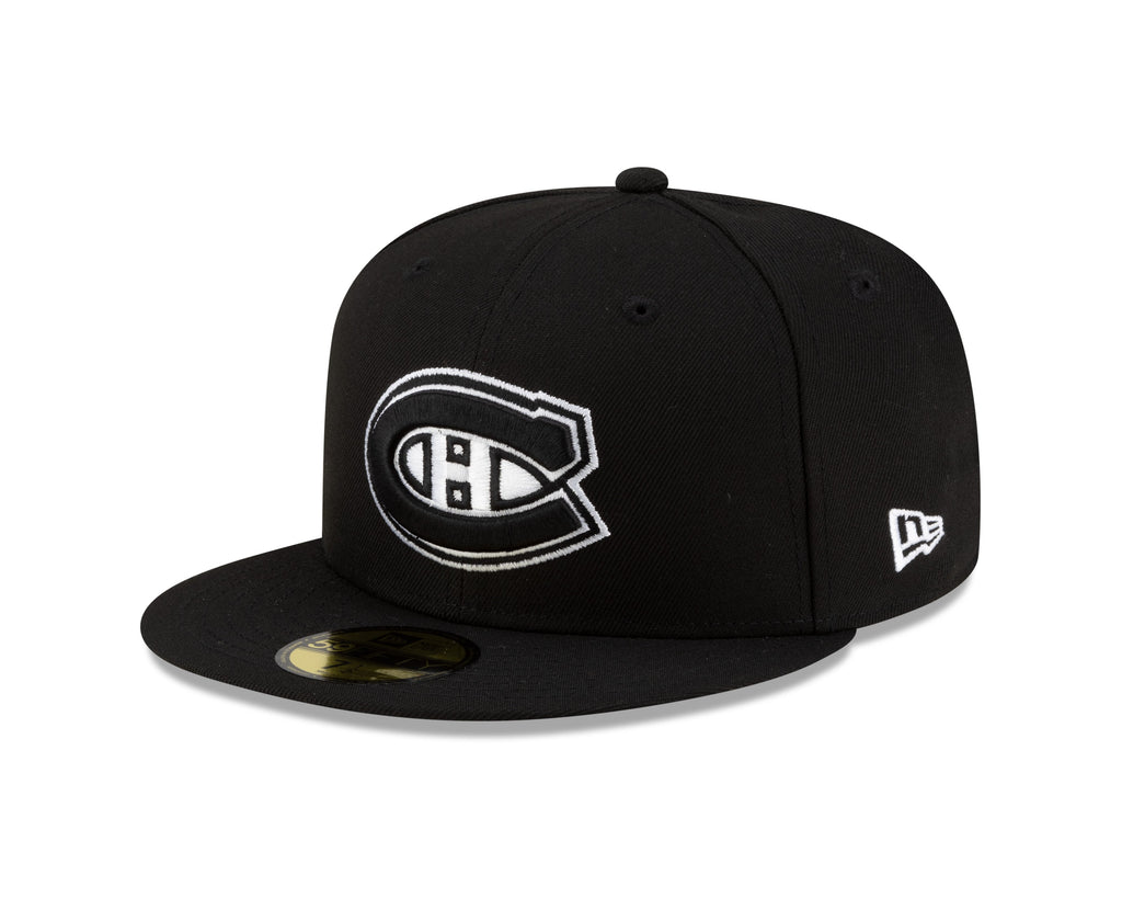 Montreal Canadiens NHL New Era Men's Black/White 59Fifty Fitted Hat