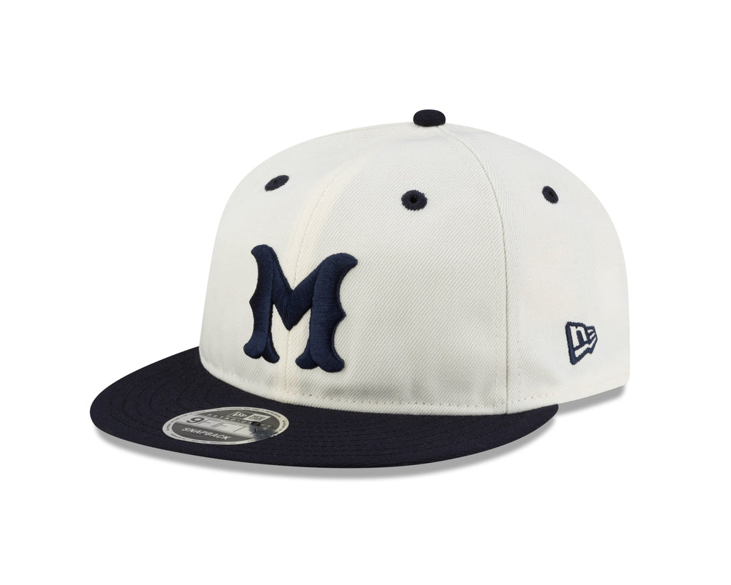 Montreal Royals MiLB New Era Men's Chrome White/Navy 9Fifty Retro Crown Snapback