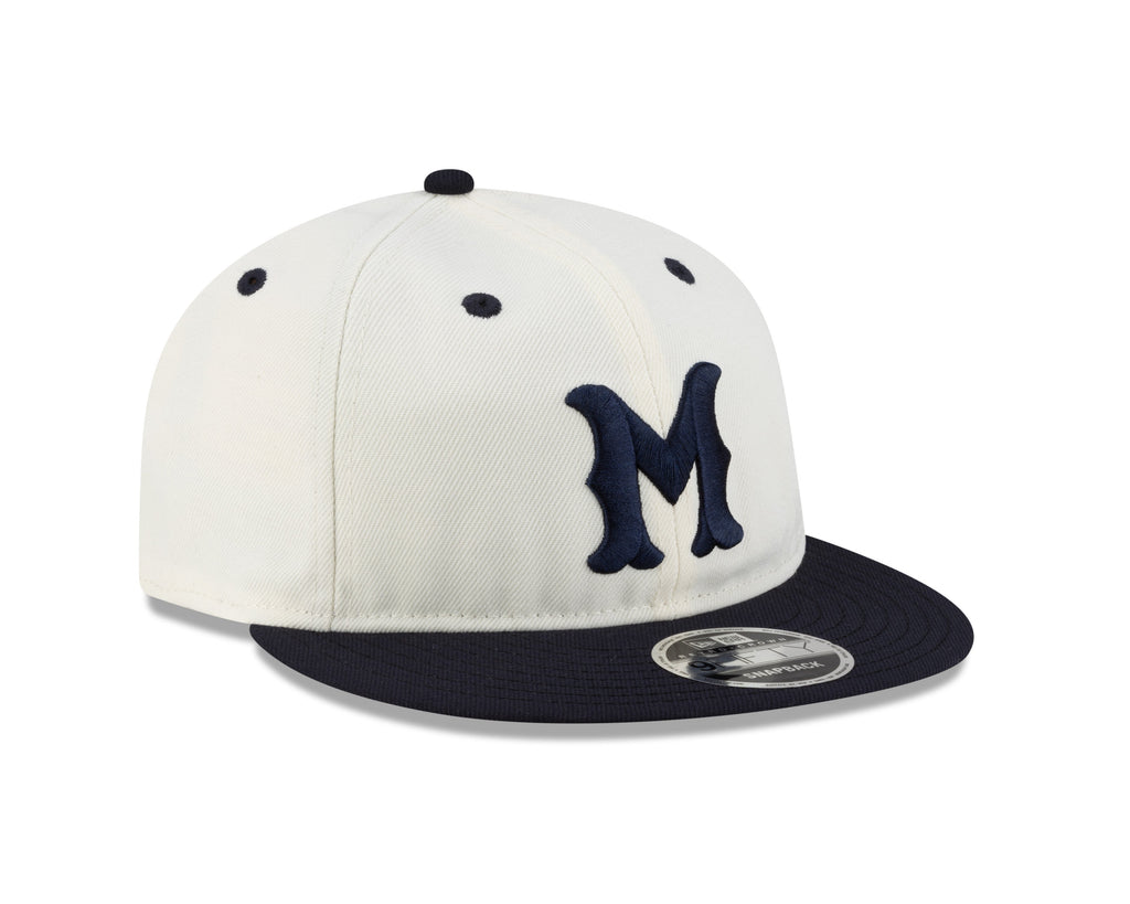 Montreal Royals MiLB New Era Men's Chrome White/Navy 9Fifty Retro Crown Snapback