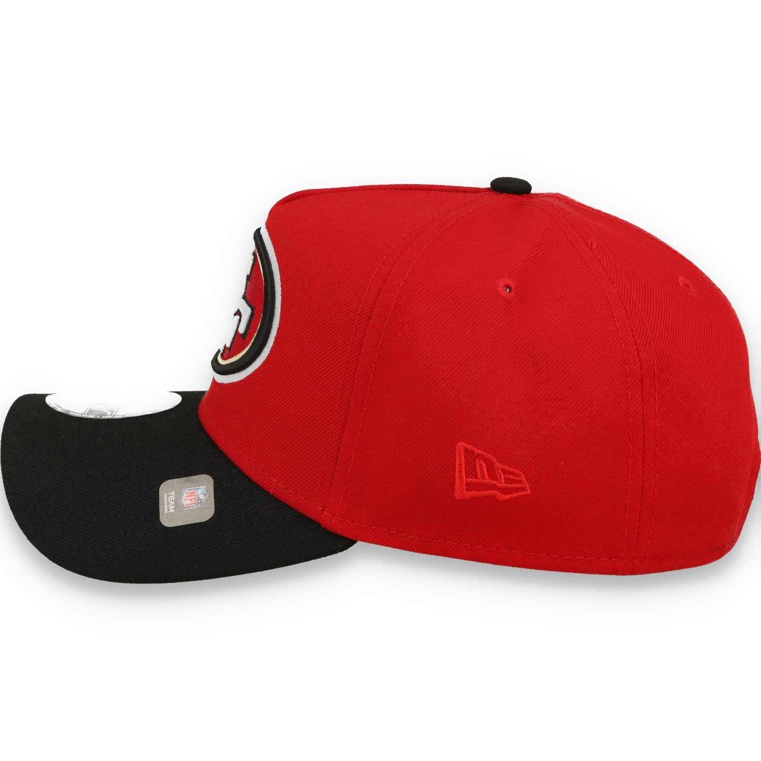 NEW ERA 49ER 60TH SEASON SIDE PATCH  9-FORTY A-FRAME SNAPBACK-RED/BLACK