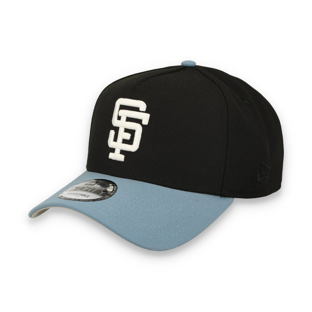 New Era San Francisco Giants Battle Of the Bay 9FORTY A-Frame Snapback Hat-Black/Faded Blue