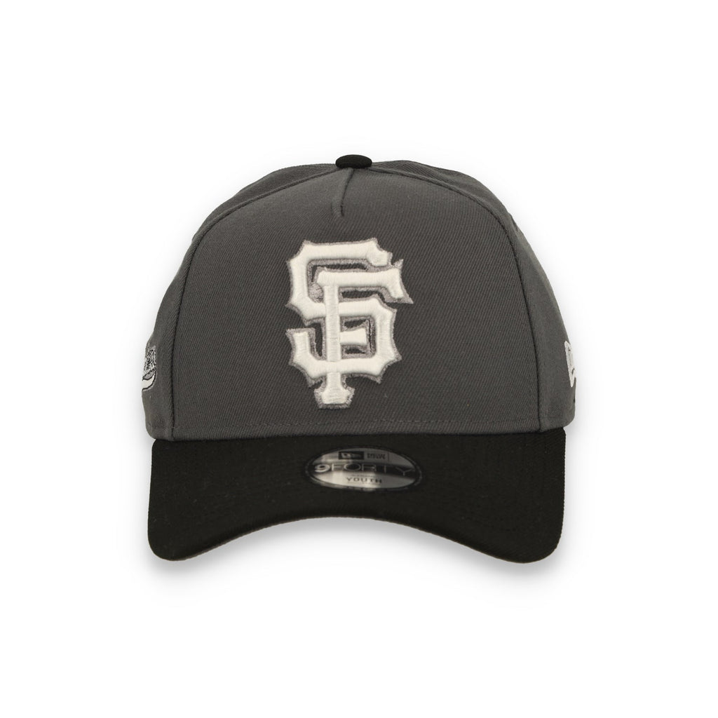 New Era Youth San Francisco Giants 9FORTY A-Frame Snapback Hat- Dark Graphite