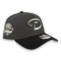 New Era Arizona Diamondbacks 25th Anniversary 9FORTY A-Frame Snapback Hat-Dark Gray/Black