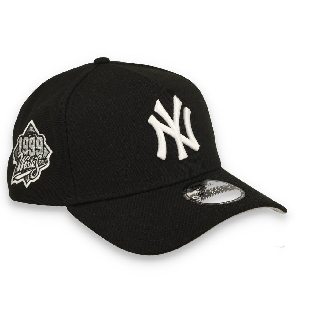 New Era New York Yankees 1999 World Series Side Patch A Frame 9FORTY Adjustable Hat-Black/White
