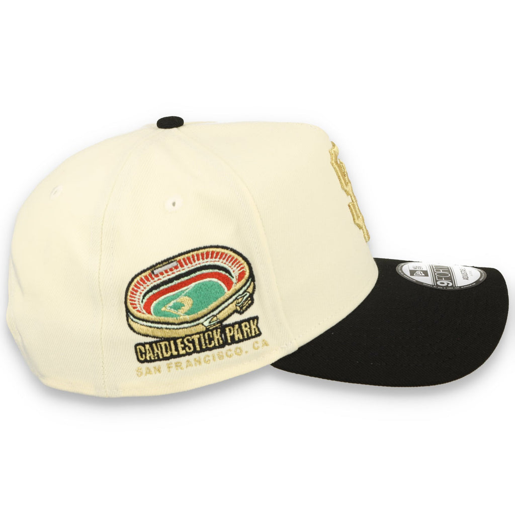 New Era San Francisco Giants Roses 9FORTY A-Frame Snapback Hat-Chrome White