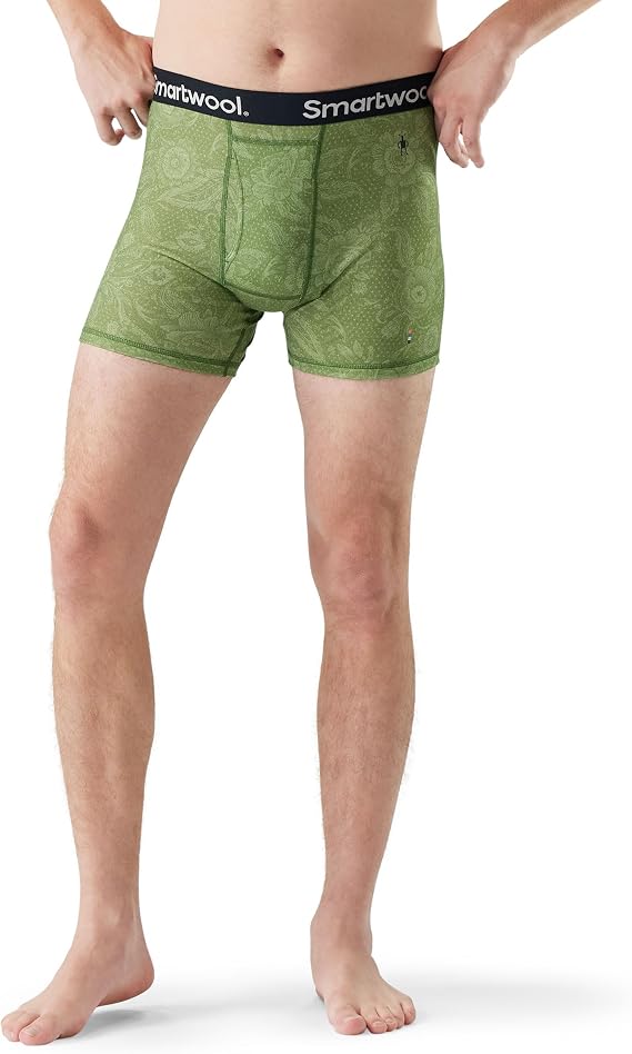 Smartwool - Merino Print Boxer Brief Boxed - Men's - Fern Rustic Floral