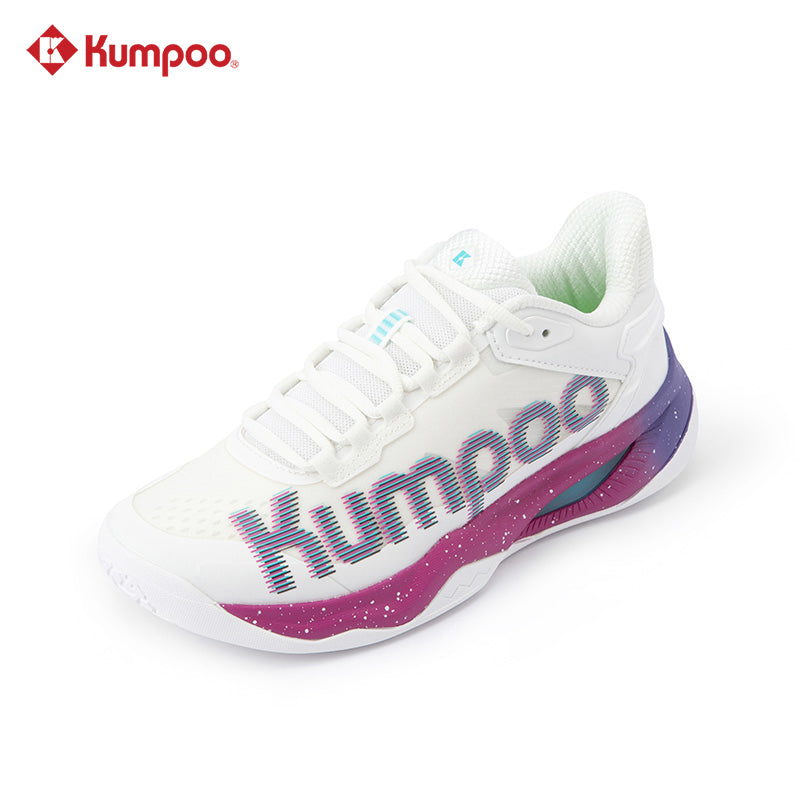 Kumpoo Badminton Shoe- KH-G825 (White/Rose)