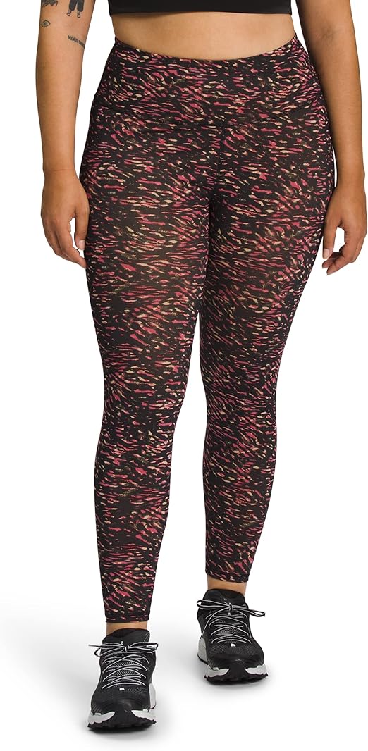 The North Face - Elevation 7/8 Legging - Women's - Lime Cream Grit Texture Print
