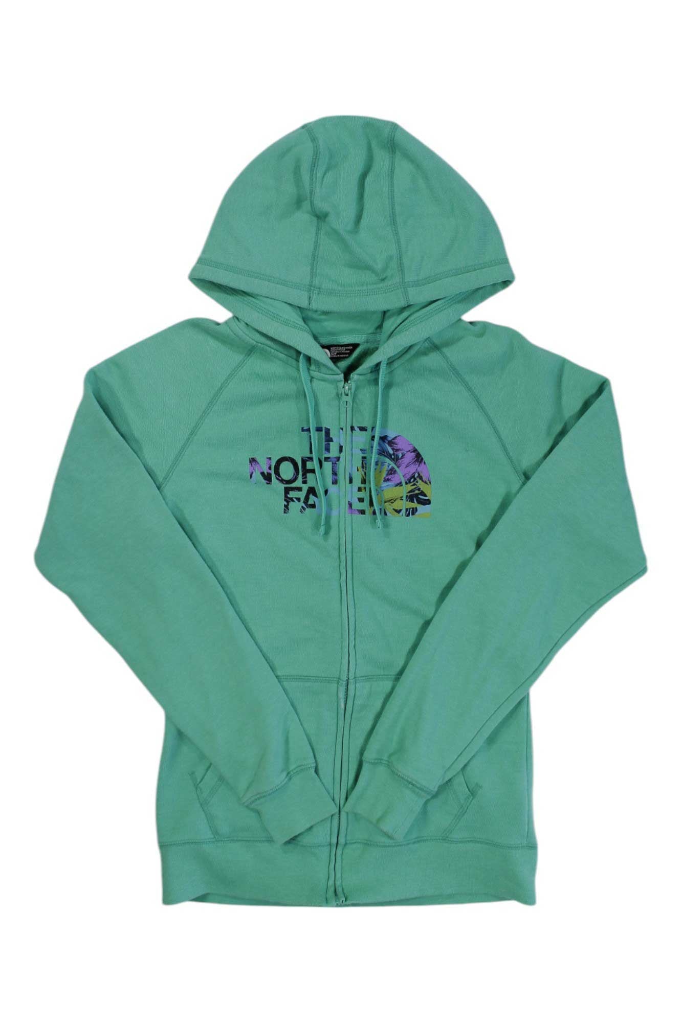 Womens Cotton Blend Zip Up Hoodie