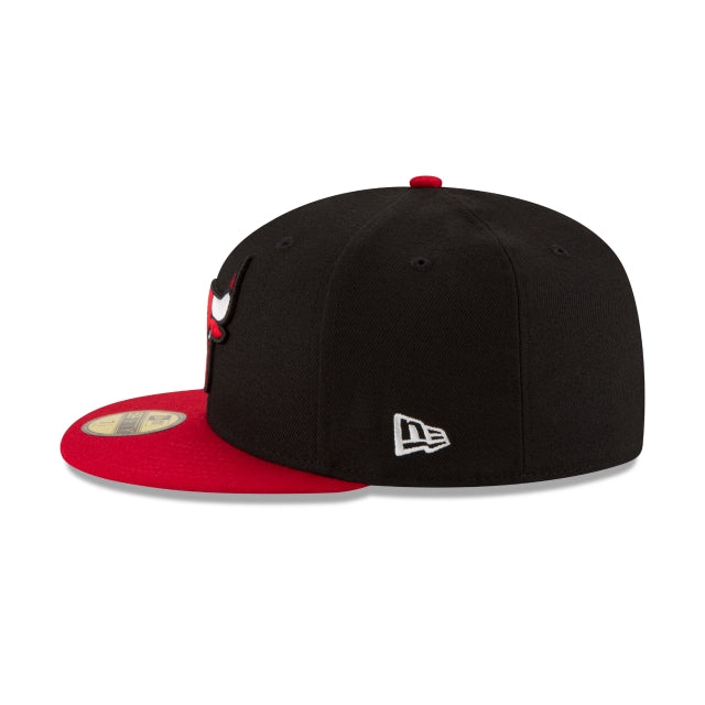 New Era Chicago Bulls Basic 59FIFTY-Black/Red