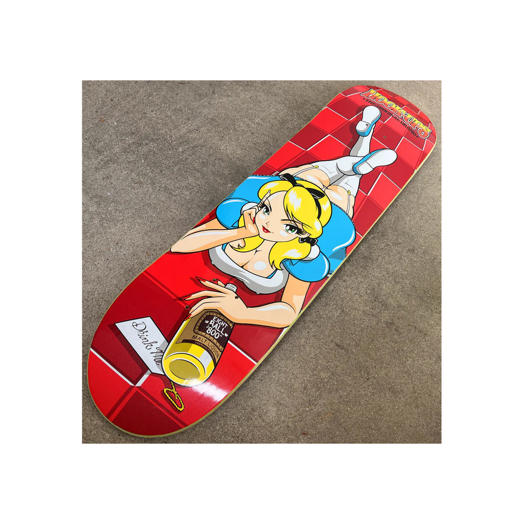 Hook Ups Skateboard Deck 8 Ball Alice 8.25"