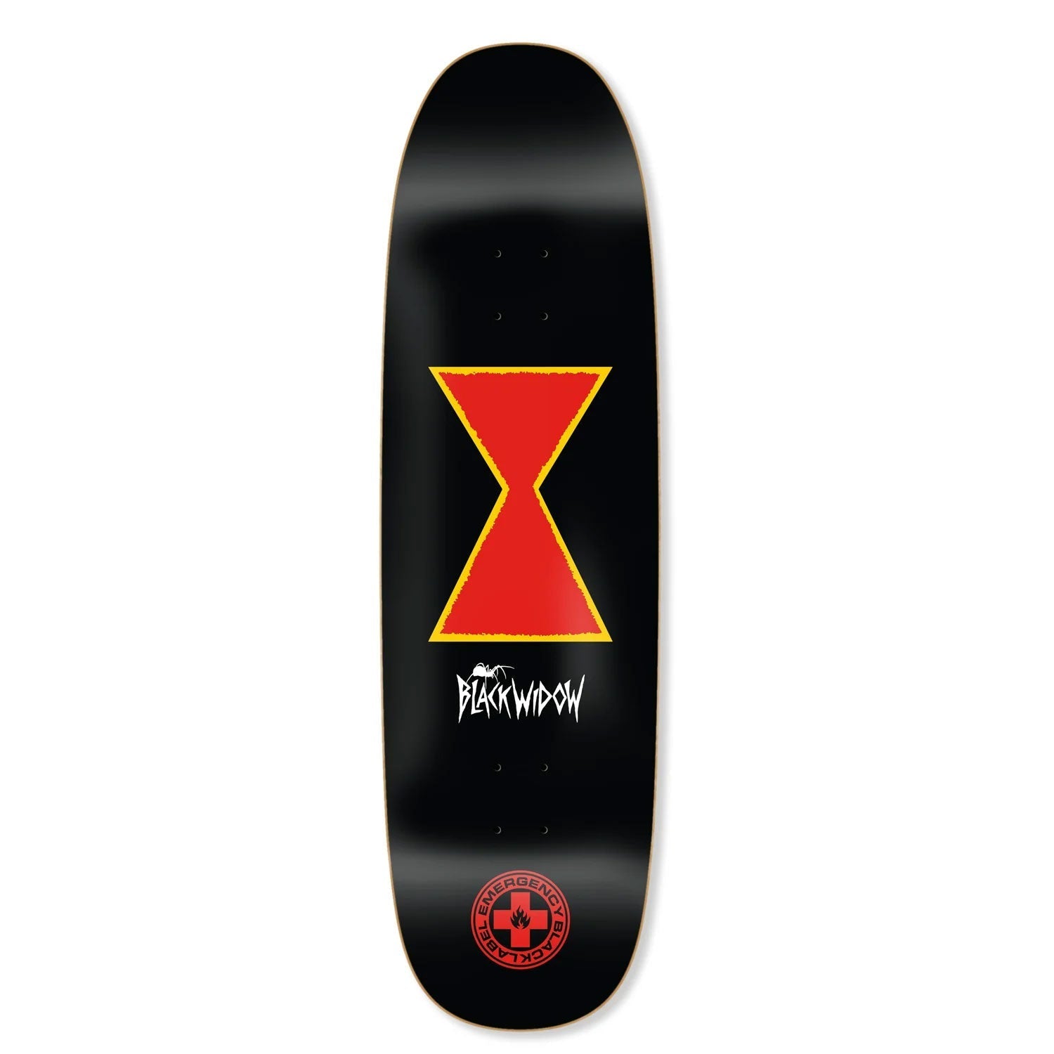 Black Label Skateboard Deck Black Widow 9.25" x 32.25"