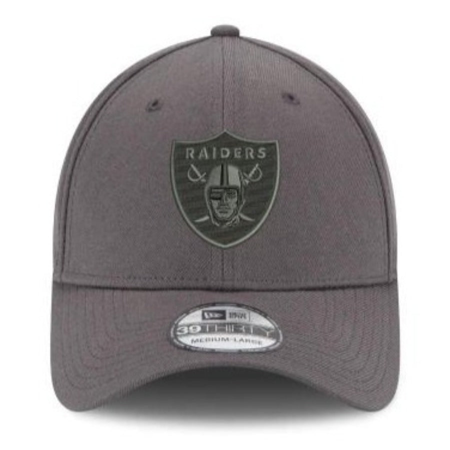 Las Vegas Raiders New Era 39THIRTY Flex Hat - Graphite