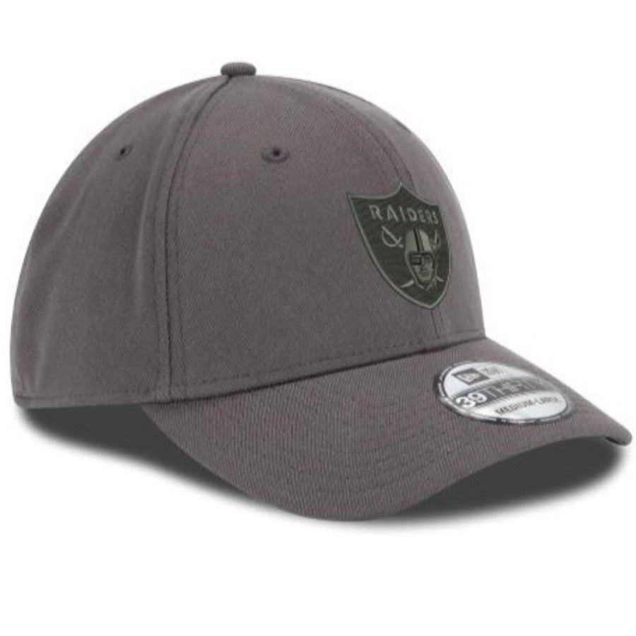 Las Vegas Raiders New Era 39THIRTY Flex Hat - Graphite