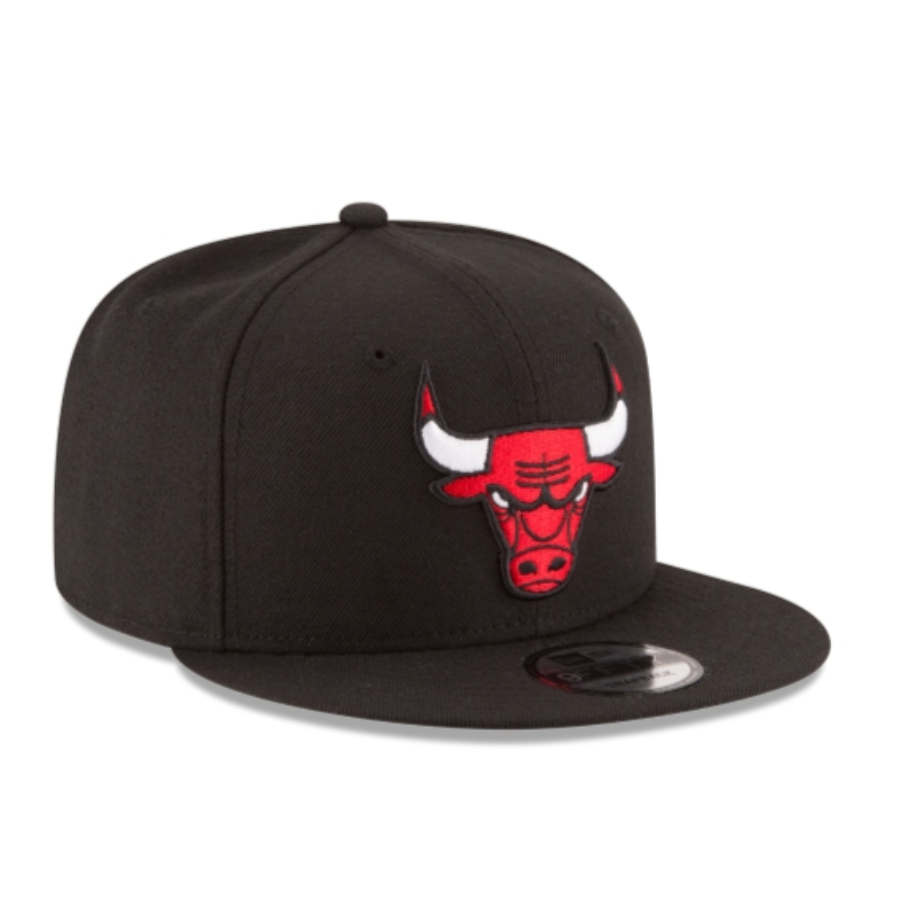 CHICAGO BULLS BLACK HIGH CROWN 9FIFTY SNAPBACK